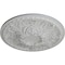 Ekena Millwork Tristan Ceiling Medallion (Fits Canopies up to 5 1/2"), Hand-Painted Frost, 26"OD x 3"P CM26TNFRF - alternate 3